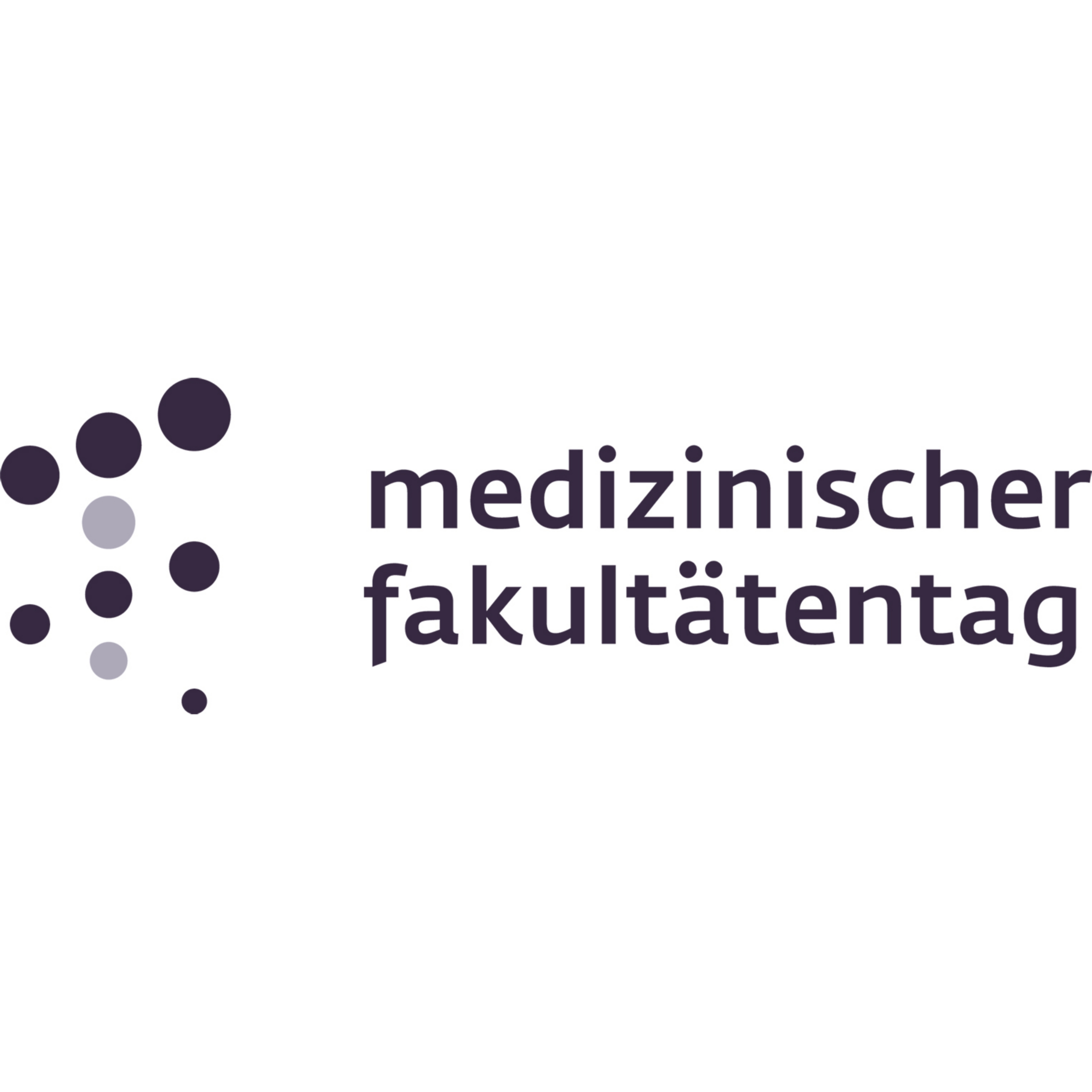 Zu sehen ist das Logo des Medizinischen Fakultätentags. Es handelt sich um eine Wort-Bild-Marke.
